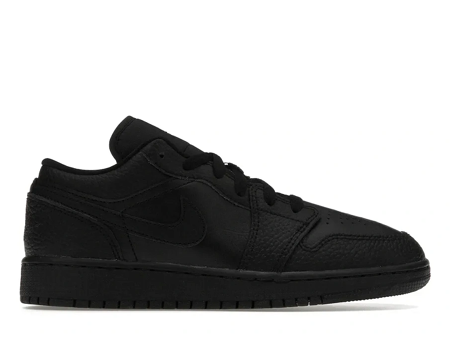 Фото № 1 с приближением к товару «‎Jordan 1 Low Tumbled Leather Black »