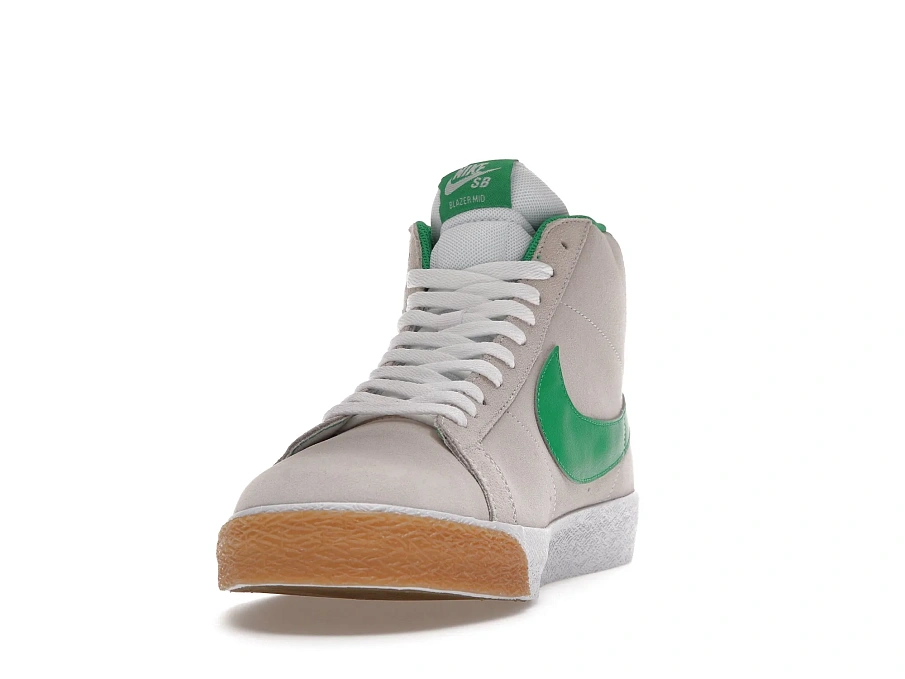 Фото № 2 с приближением к товару «‎Nike SB Zoom Blazer Mid Summit White Lucky Green»