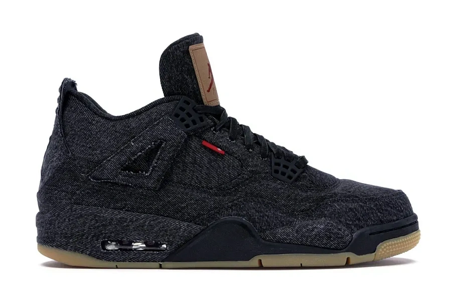 Фото № 1 с приближением к товару «‎Jordan 4 Retro Levis Black (Blank Tag)»
