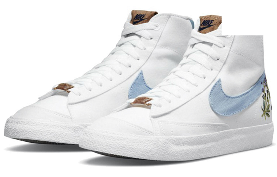 Фото № 4 с приближением к товару «‎Nike Blazer Mid'77 Running Shoes Indigo»