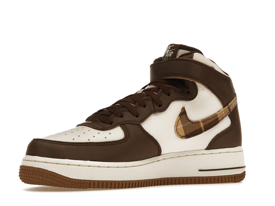 Фото № 2 с приближением к товару «‎Nike Air Force 1 Mid 07 Brown Plaid»