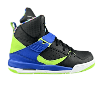 Фото № 1 с приближением к товару «‎Air Jordan Flight 45 High GS Black Royal Lime»