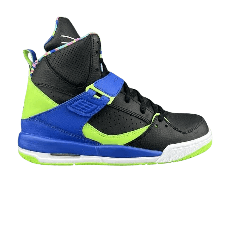 Фото № 1 с приближением к товару «‎Air Jordan Flight 45 High GS Black Royal Lime»