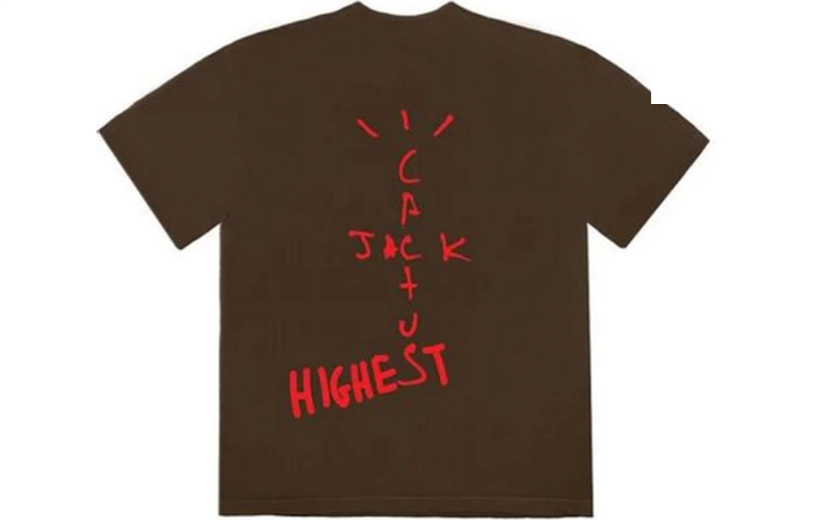 Фото № 2 с приближением к товару «‎Travis Scott Cactus Jack x Jordan Tee Brown»