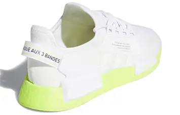 adidas NMDR1 V2 Cloud White Neon - 4