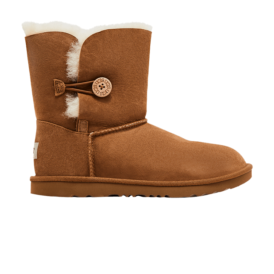 Фото № 1 с приближением к товару «‎UGG Bailey Button 2 Boot Kids Chestnut»