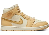 Фото № 1 с приближением к товару «‎Jordan 1 Mid SE Pale Vanilla Metallic Gold »