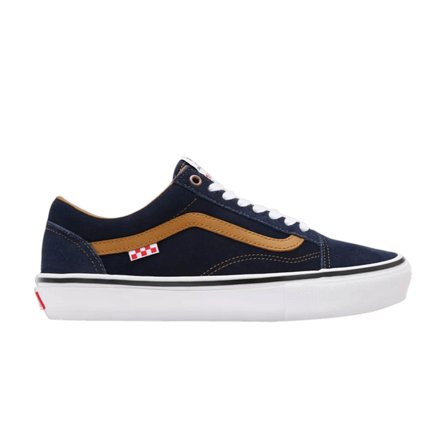 Фото № 1 с приближением к товару «‎Dane Reynolds x Vans Skate Old Skool Navy Golden Brown»
