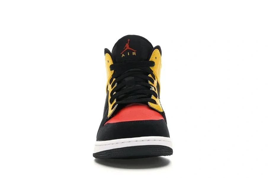 Фото № 2 с приближением к товару «‎Jordan 1 Mid Black Amarillo Team Orange »