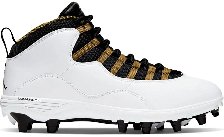 Фото № 1 с приближением к товару «‎Jordan 10 TD Mid White Black Metallic Gold»