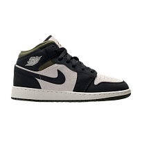 Фото № 1 с приближением к товару «‎Air Jordan 1 Mid SE GS Medium Olive Off Noir»