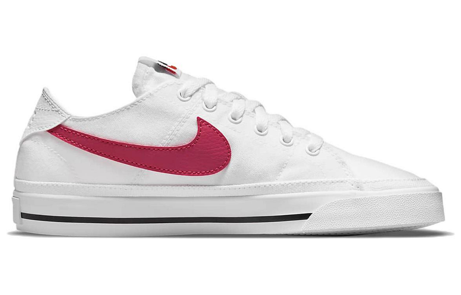 Фото № 2 с приближением к товару «‎Nike Wmns Court Legacy Canvas Low-Top Sneakers WhitePink»