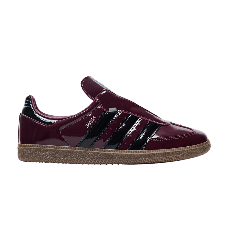 Фото № 1 с приближением к товару «‎adidas Samba OG Maroon Black Patent»