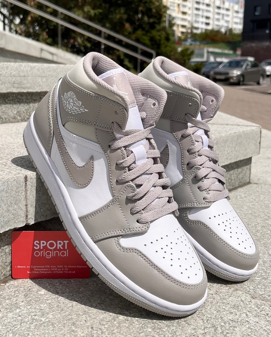 Фото № 1 с приближением к товару «‎Air Jordan 1 Mid "Linen"»