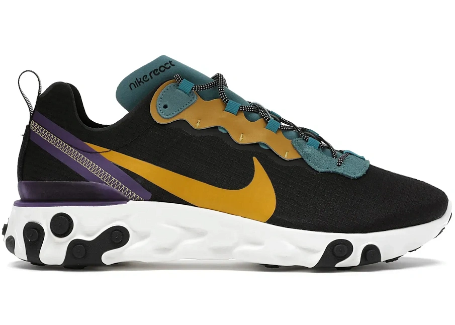 Фото № 1 с приближением к товару «‎Nike React Element 55 PRM Black Mineral Cyan»
