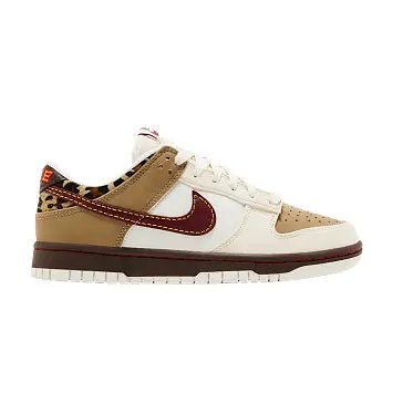 Nike Women's Dunk Low Khaki Team Red - 1