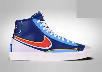 Nike Blazer Mid '77 Infinite Skate Shoes WhiteBlue - 1