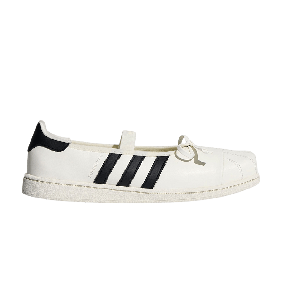 Фото № 1 с приближением к товару «‎JENNIE x adidas Women's Superstar Square Ballet Off White Core Black (LB3786)»