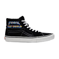Фото № 1 с приближением к товару «‎Supreme x Vans Sk8 Hi Fuck The World - Black»