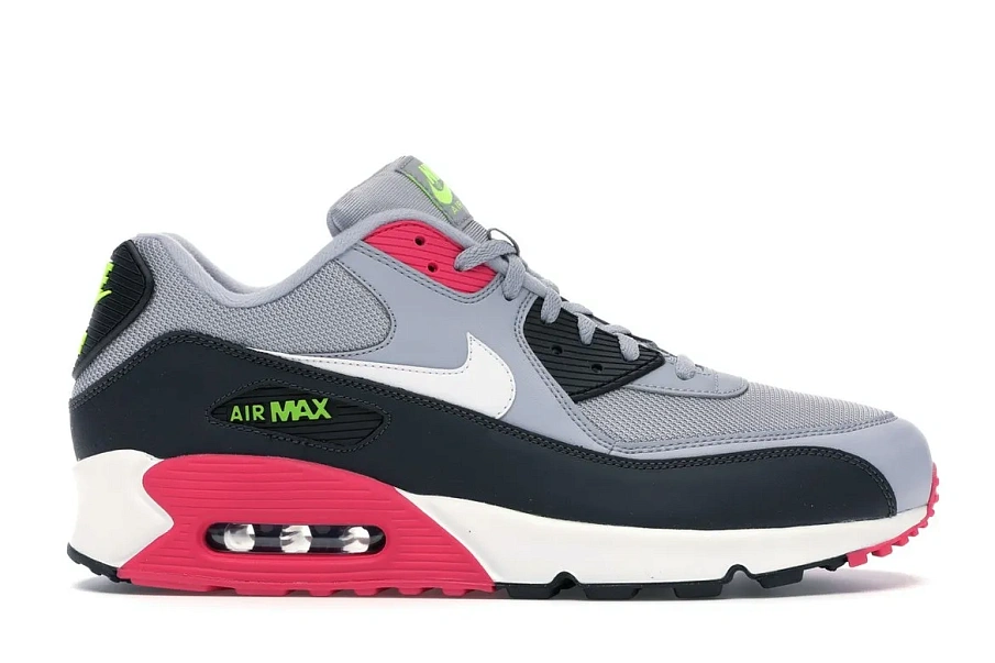 Фото № 1 с приближением к товару «‎Nike Air Max 90 Wolf Grey Rush Pink»