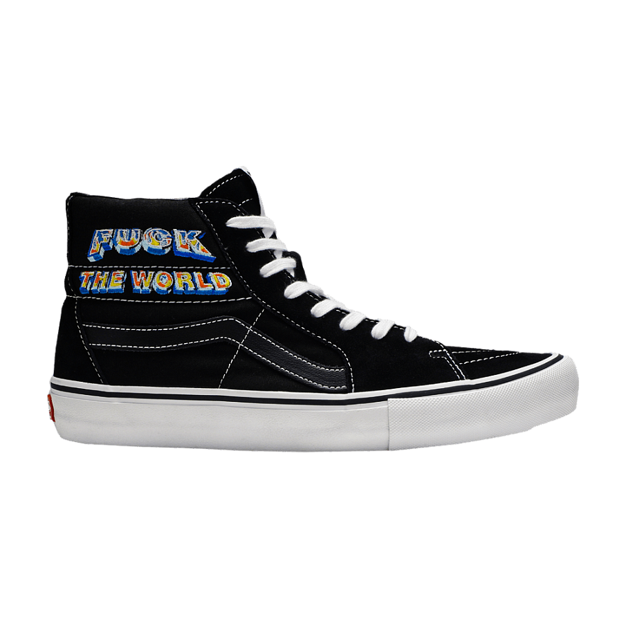 Фото № 1 с приближением к товару «‎Supreme x Vans Sk8 Hi Fuck The World - Black»