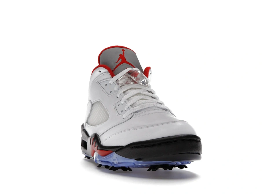 Фото № 2 с приближением к товару «‎Jordan 5 Retro Low Golf Fire Red (Silver Tongue)»