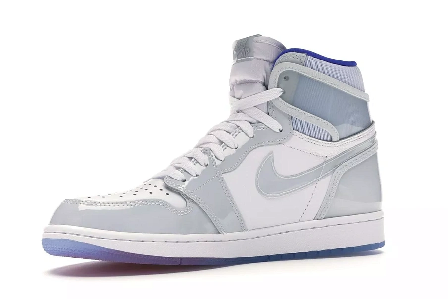 Фото № 4 с приближением к товару «‎Jordan 1 Retro High Zoom White Racer Blue»