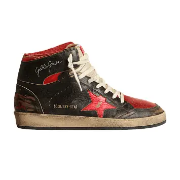 Golden Goose Sky Star High Black Red Metallic - 1