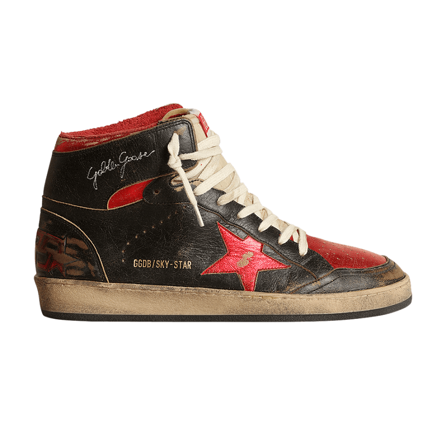 Фото № 1 с приближением к товару «‎Golden Goose Sky Star High Black Red Metallic»