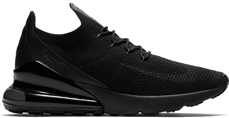 Фото № 1 с приближением к товару «‎Nike Air Max 270 Flyknit Triple Black»