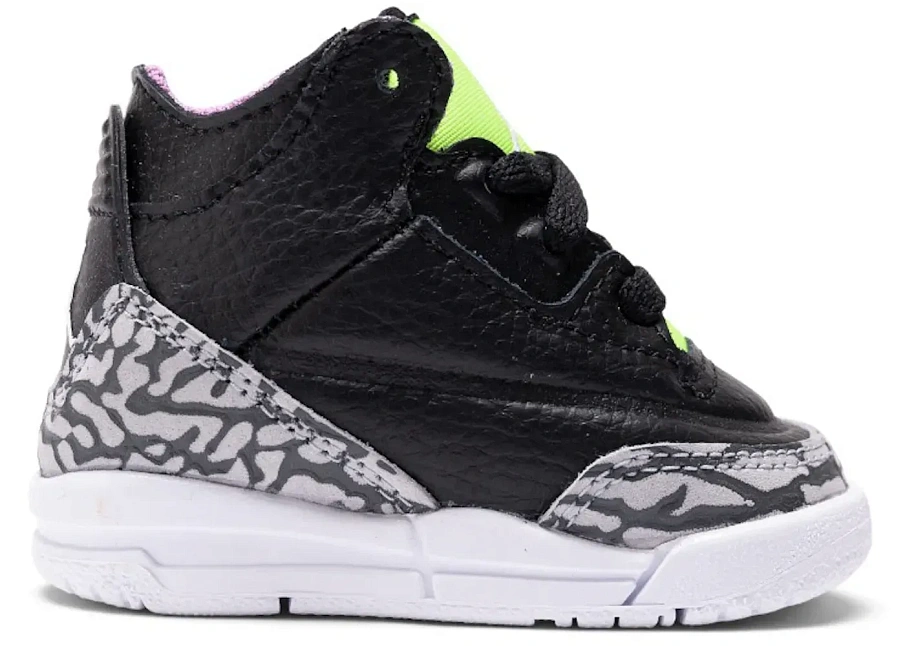 Фото № 1 с приближением к товару «‎Jordan 3 Retro Electric Green (TD)»