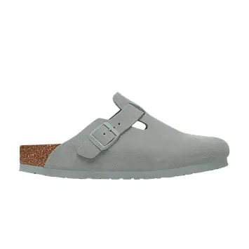 Birkenstock Women's Boston Suede Leather Pure Sage - 1