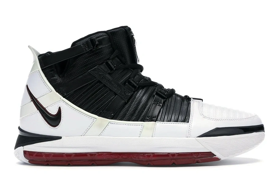Фото № 1 с приближением к товару «‎Nike Zoom LeBron III White/Black-Varsity Crimson»
