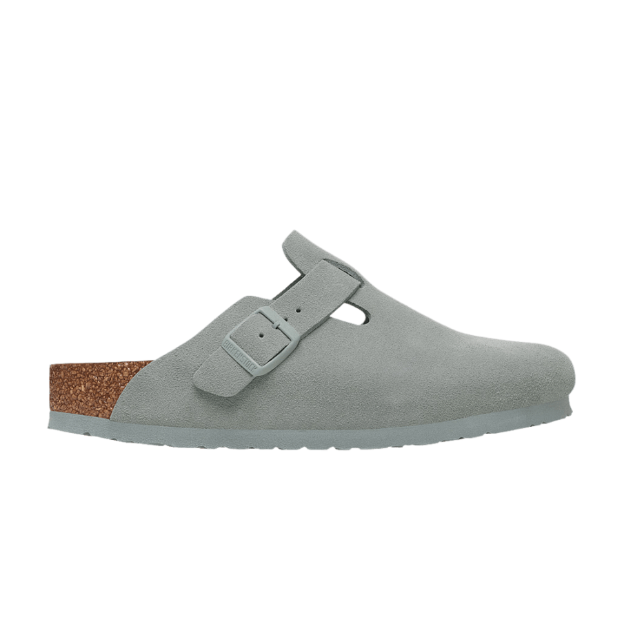 Фото № 1 с приближением к товару «‎Birkenstock Women's Boston Suede Leather Pure Sage»
