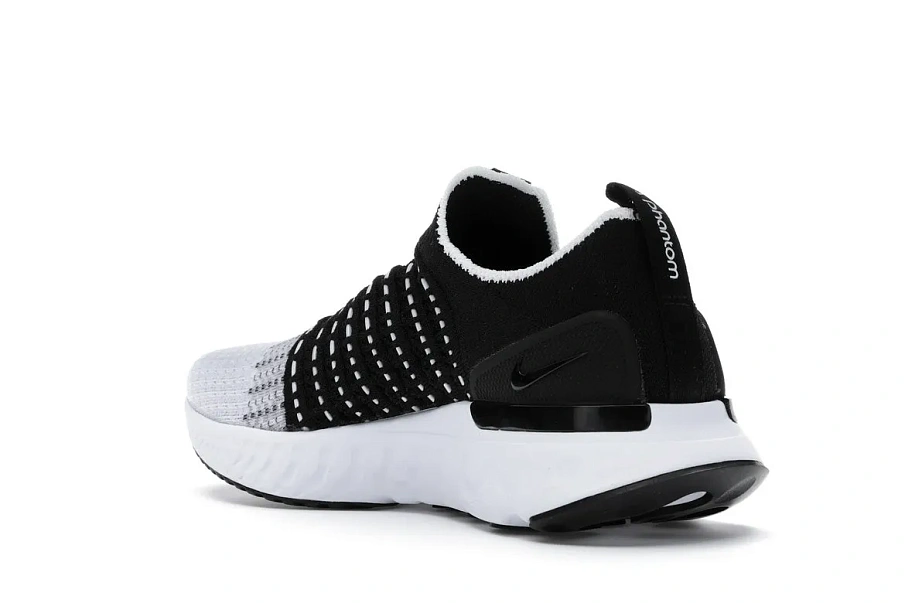 Фото № 6 с приближением к товару «‎Nike React Phantom Run Flyknit 2 Black White »