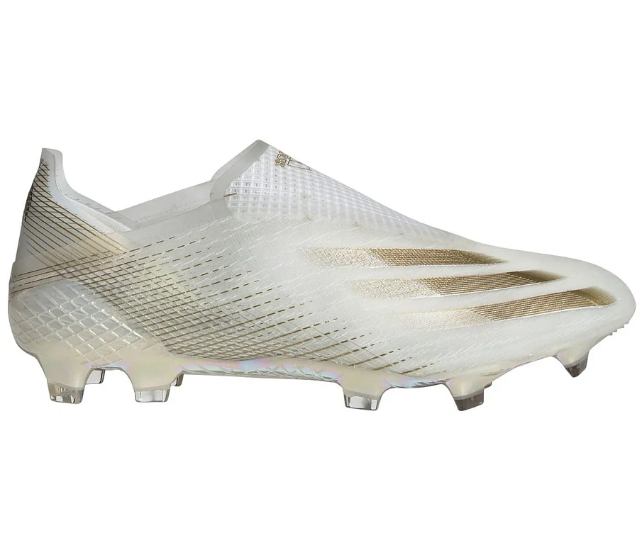 Фото № 1 с приближением к товару «‎adidas X Ghosted+ FG White Metallic Gold Melange»
