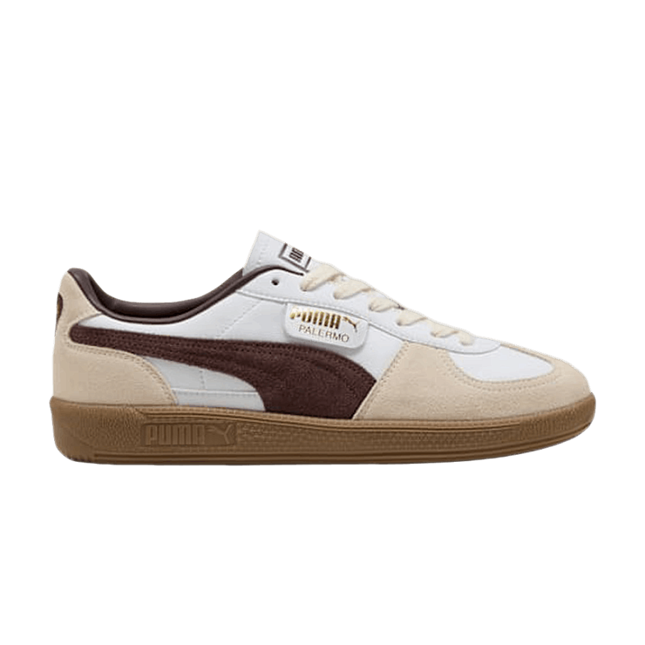 Фото № 1 с приближением к товару «‎Puma Palermo Leather White Chocolate Brown Gum»