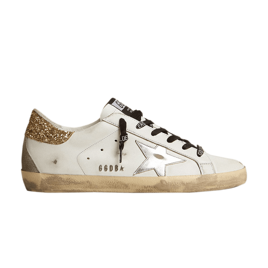 Фото № 1 с приближением к товару «‎Golden Goose Women's Superstar Light Gold Glitter»
