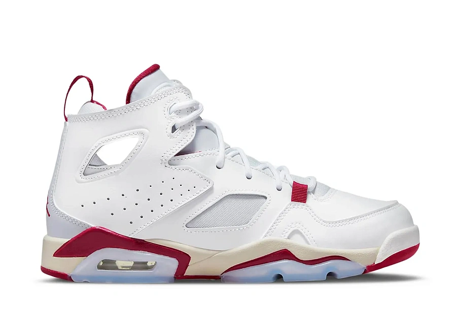Фото № 1 с приближением к товару «‎Jordan Flight Club 91 White Pure Platinum Sail Mystic Hibiscus »