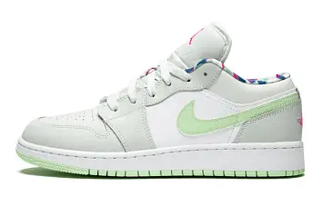 Jordan 1 Low Barely Grey Frosted Spruce (GS) Barely GreyFrosted SpruceWhite - 1