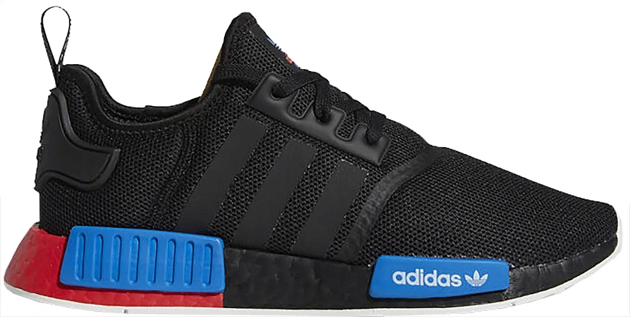 Фото № 1 с приближением к товару «‎adidas NMD R1 Black Red Blue»