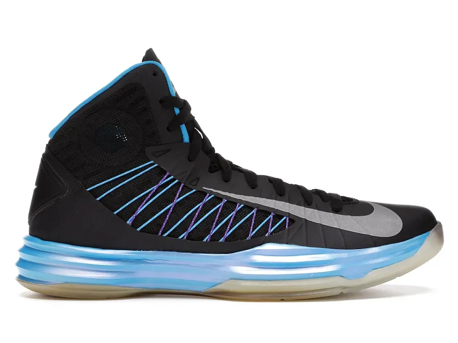 Фото № 1 с приближением к товару «‎Nike Hyperdunk Plus Black Blue Glow»
