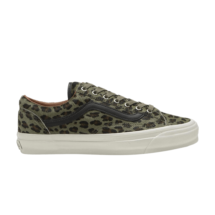 Фото № 1 с приближением к товару «‎Vans Old Skool 36 Premium Pony Cheetah Olive»