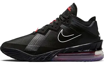 Nike Lebron 18 Low Ep Domestic Edition Basketball Shoes BlackRed - 1