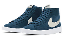 Фото № 3 с приближением к товару «‎Nike Blazer Mid Vintage Suede 'BlueWhite'»