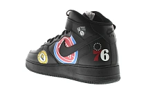 Фото № 5 с приближением к товару «‎Nike Air Force 1 Mid Supreme NBA Black»