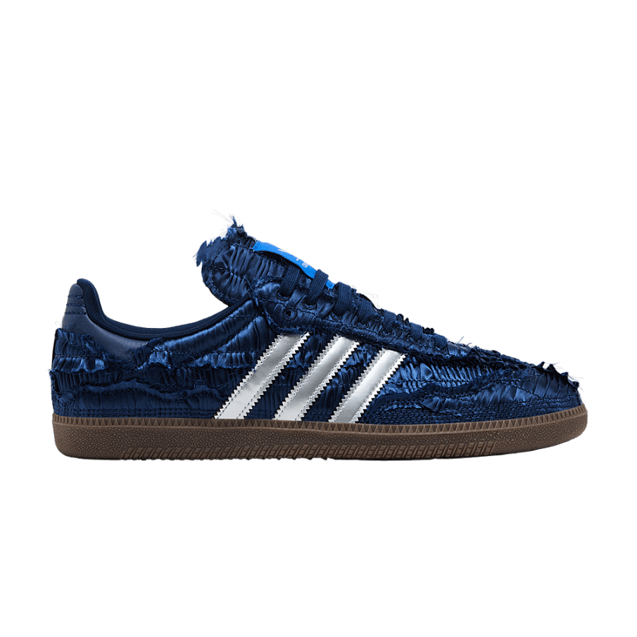 Фото № 1 с приближением к товару «‎Caroline Hu x adidas Samba OG Satin Pack - Dark Blue»