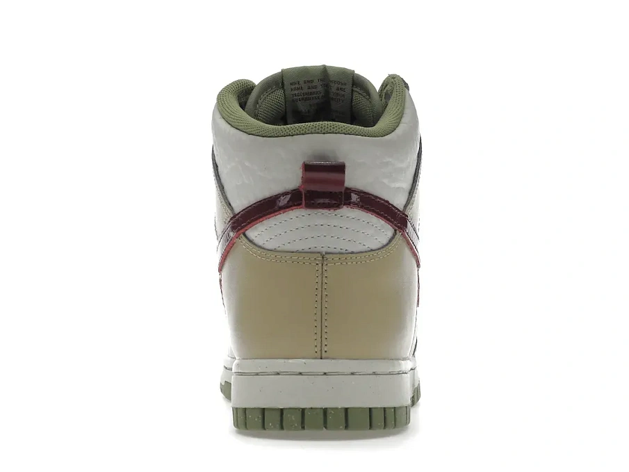 Фото № 4 с приближением к товару «‎Nike Dunk High Tumbled Tan White Brown »