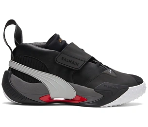 Puma x Balmain Court Black High Risk Red