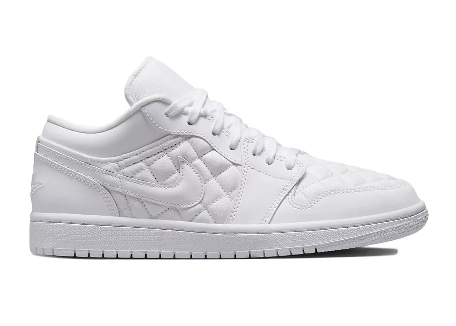 Фото № 1 с приближением к товару «‎Air Jordan 1 Low Quilted White »